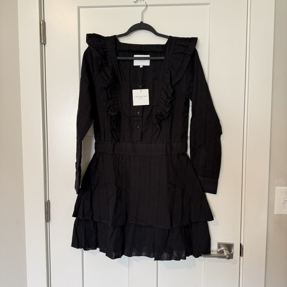 The Shirt by Rochelle Behrens Dresses & Skirts - THESHIRT Rochelle Behrens Dress Women's Size Small Tiered Black Ruffle NWT